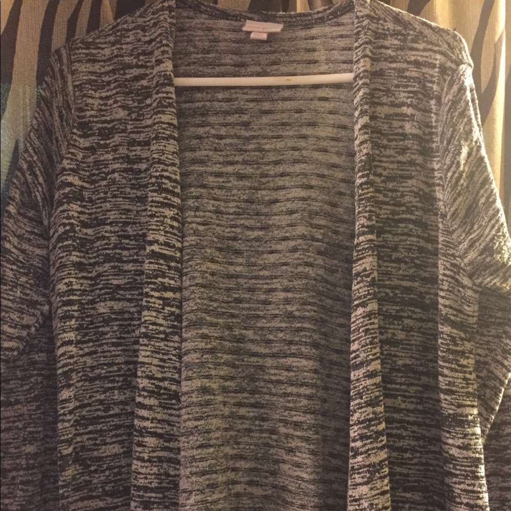 Black and white micro striped lularoe Sarah m